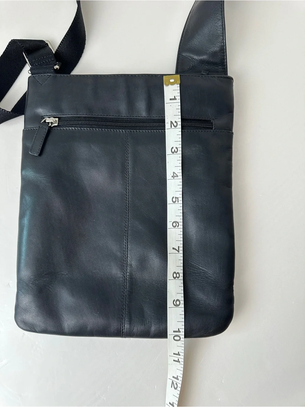 Radley London Black Leather Slim Crossbody Bag Messenger Purse Tiffany Lining